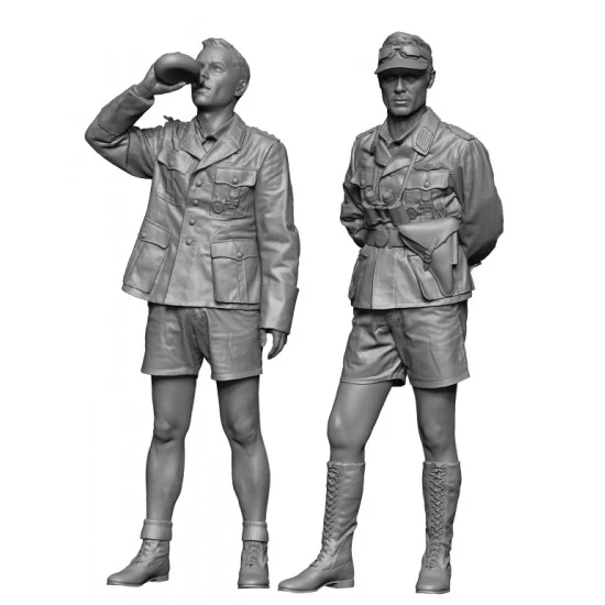 H3 Models HS35058 1/35 WWII German Dak Officer set (2 figures) - Model Figures