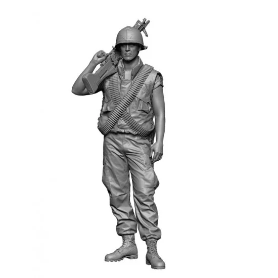 H3 Models 35102 1/35 Vietnam War US M60 Gunner - Model Figures