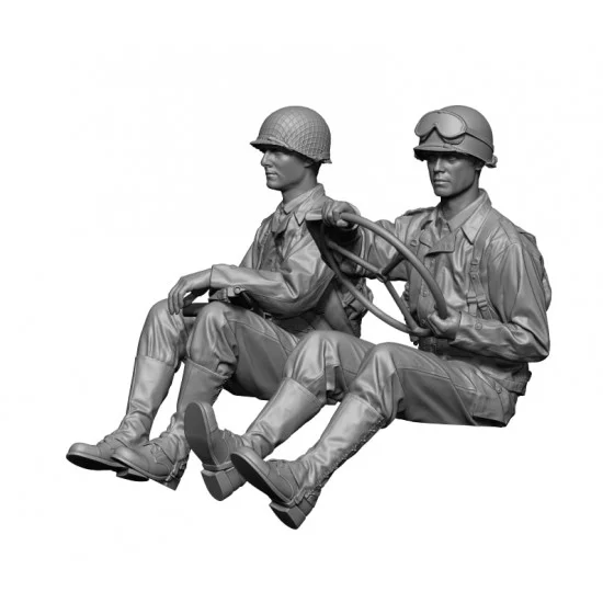 H3 Models 35114 1/35 WWII US Willys Crew Set - Model Figures