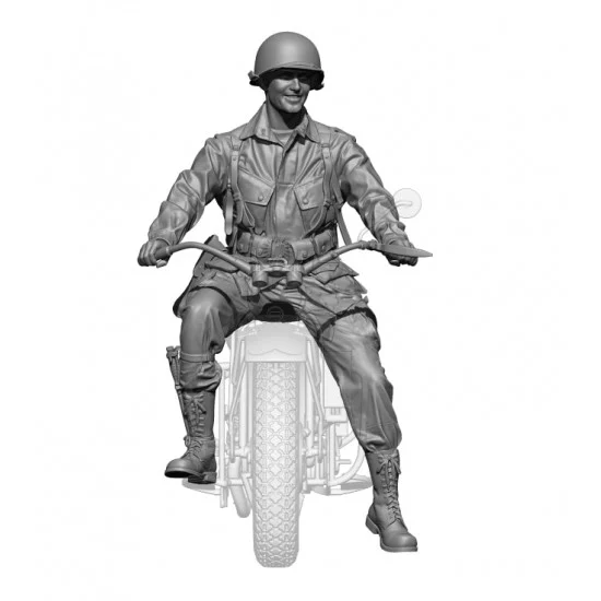 H3 Models 48108 1/48 WWII US Para Ironhorse Rider without Bike - Model Figures