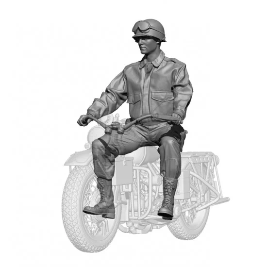 H3 Models 48110 1/48 WWII US Para American Rider without Bike - Model Figures
