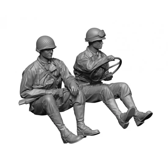 H3 Models 48114 1/48 WWII US Willys Crew Set - Model Figures