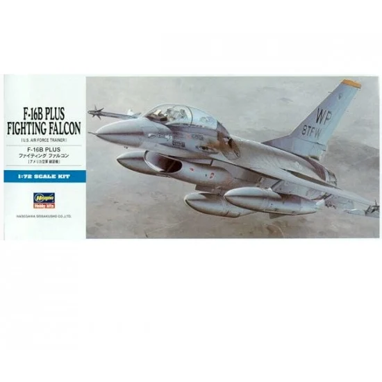 Hasegawa 00444 1/72 US Air Force Trainer F-16B Plus Fighting Falcon