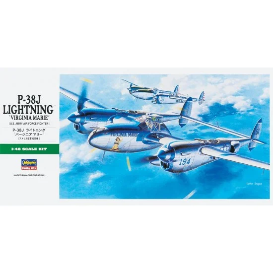 Hasegawa 09101 1/48 Lockheed P-38J Lightning