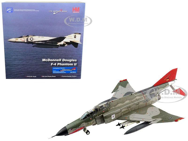 McDonnell Douglas F-4F Phantom II "Norm 81" Fighter Aircraft "JG 71 "Richthofen", GAFTIC 86, CFB Goose Bay, Canada" (May 1986) "Air Power Series" 1/72 Diecast Model by Hobby Master