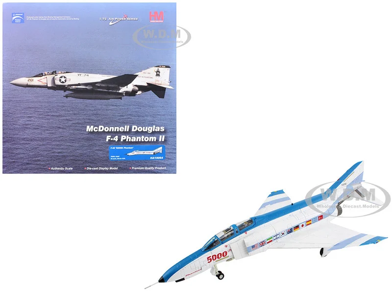 McDonnell Douglas F-4E Phantom II Fighter-Bomber Aircraft "70290, 5000th Phantom, St Louis" (1978) United States Air Force "Air Power Series" 1/72 Diecast Model by Hobby Master