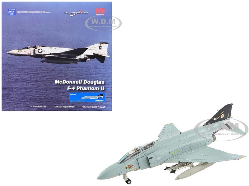 McDonnell Douglas F-4J(UK) Phantom II Fighter-Bomber Aircraft "ZE359, AF Wattisham, England" British Royal Air Force "Air Power Series" 1/72 Diecast Model by Hobby Master