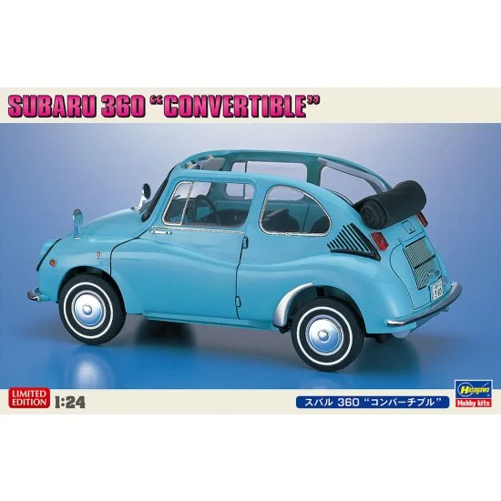 Hasegawa 20494 1/24 Japanese Vintage Car Subaru 360 Convertible - Model Cars