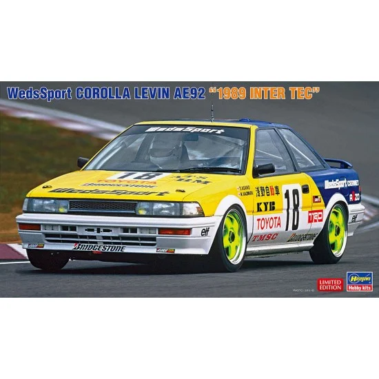 Hasegawa 20531 1/24 Wedssport Corolla Levin AE92 "1989 Inter Tec" - Model Cars