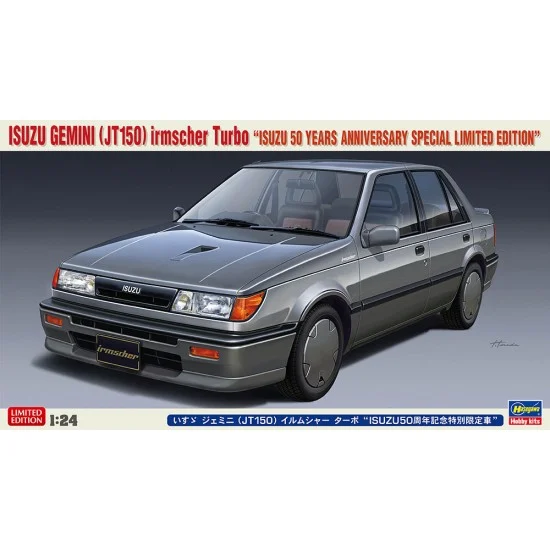 Hasegawa 20586 1/24 Isuzu Gemini (JT150) Irmscher Turbo "50 Years Anniversary Special Limited Edition" - Model Cars