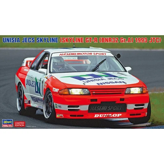 Hasegawa 20705 1/24 Unisia Jecs Skyline GT-R [Bnr32 Gr.A] 1993 JTC