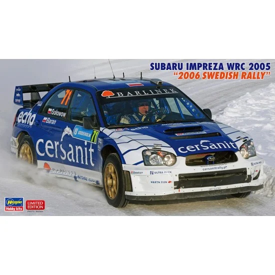 Hasegawa 20707 1/24 Subaru Impreza Wrc 2005 '2006 Swedish Rally' - Model Cars