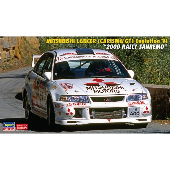 Hasegawa 20712 1/24 Mitsubishi Lancer(Carisma GT) Evolution VI '2000 Rally Sanremo' - Model Cars