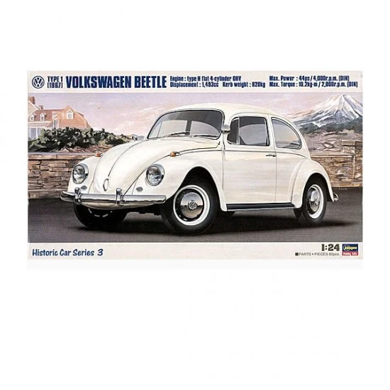 Hasegawa 21203 1/24 Volkswagen Beetle Type 1 1967 - Model Cars
