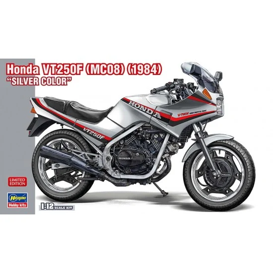 Hasegawa 21771 1/12 Honda VT250F (MC08) (1984) ''Silver'' - Model Motorcycles