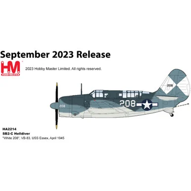 SB2-C Helldiver 1/72 Die Cast Model - HA2214 VB-83, USS Essex, April 1945