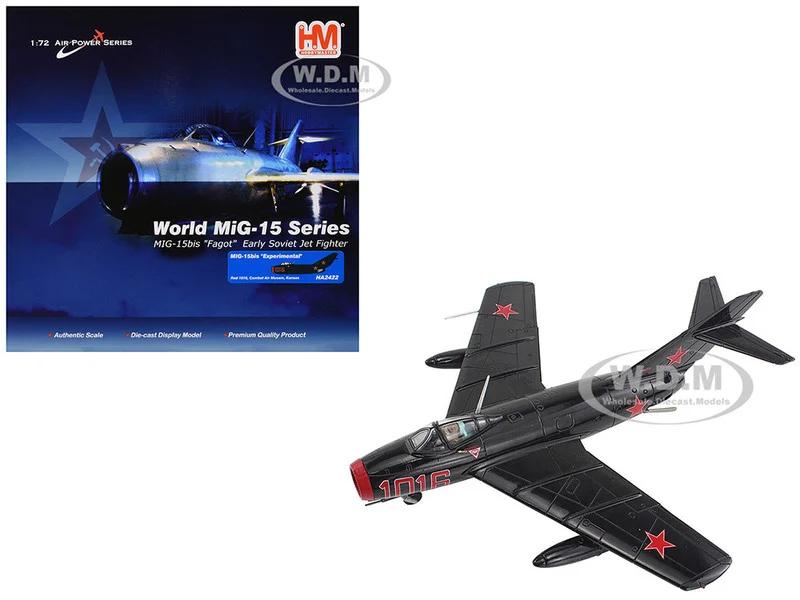 Mikoyan-Gurevich MiG-15Bis Fighter Aircraft "Experimental, Combat Air Museum, Kansas" "Air Power Series" 1/72 Diecast Model by Hobby Master