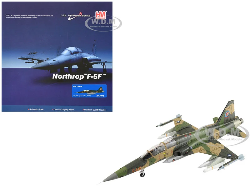 Northrop F-5F Tiger II Aircraft "46th Aggressor Squadron, 7th Flight Training Wing" Republic of China Air Force "Air Power Series" 1/72 Diecast Model by Hobby Master