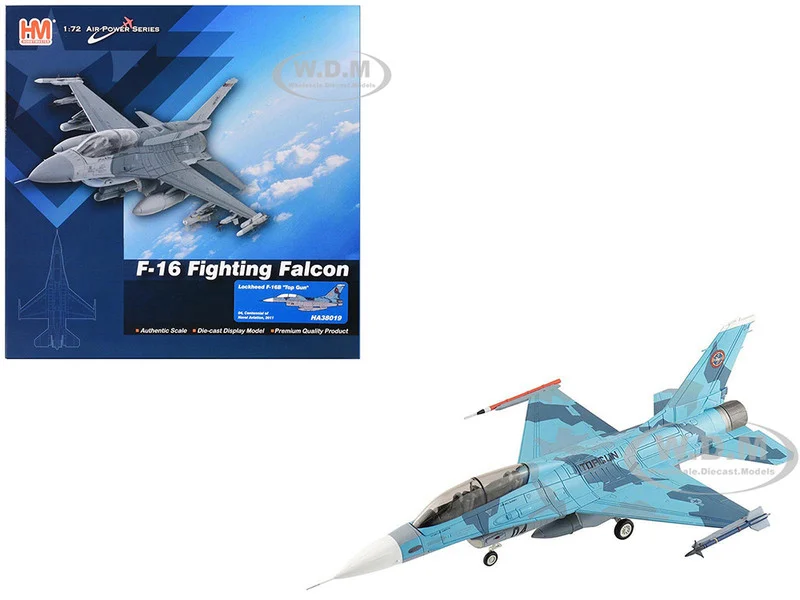 Lockheed F-16B Fighting Falcon Fighter Aircraft "Top Gun 04, Centennial of Naval Aviation" United States Navy "Air Power Series" 1/72 Diecast Model by Hobby Master