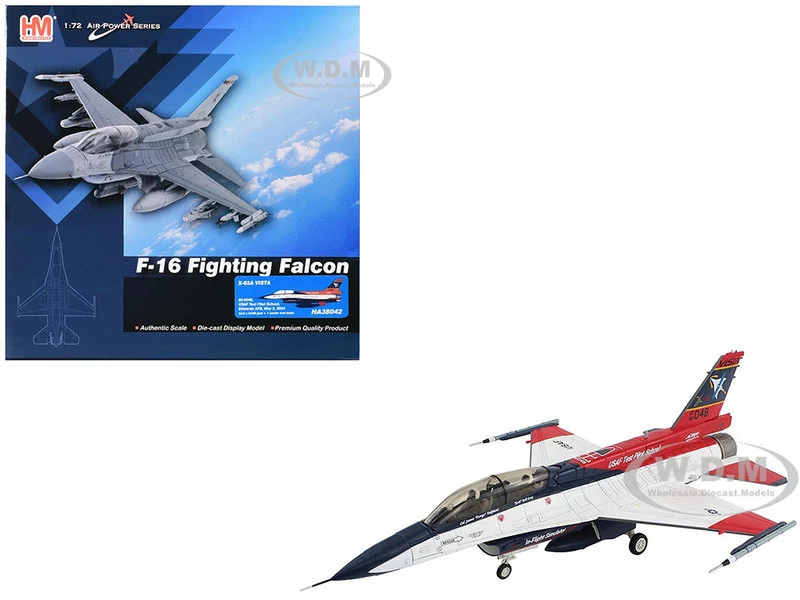 General Dynamics X-62A VISTA Aircraft "86-0048, USAF Test Pilot School, Edwards Air Force Base" (2024) United States Air Force "Air Power Series" 1/72 Diecast Model by Hobby Master