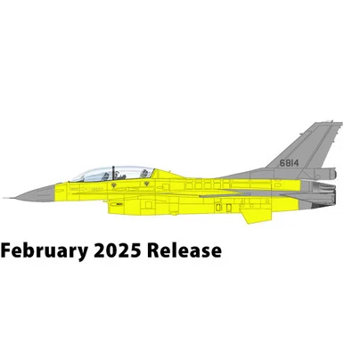 F-16V Fighting Falcon 1/72 Die Cast Model- HA38046 Yellow Viper 6814, ROCAF