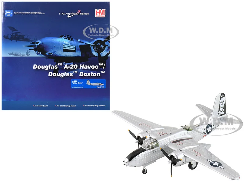Douglas A-20G Havoc Aircraft "Little Chief, 43-9521, 321st BS" (1944) United States Army Air Forces "Air Power Series" 1/72 Diecast Model by Hobby Master