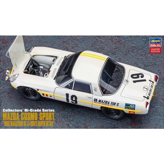 Hasegawa 51050 1/24 Japanese Vintage Car Mazda Cosmo Sport "1968 Marathon De La Route Super Detail" - Model Cars