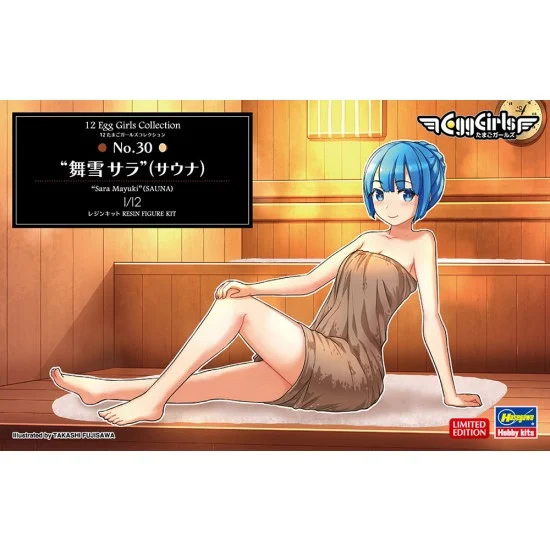 Hasegawa 52334 1/12 12 Egg Girls Collection No.30 "Sara Mayuki" (Sauna) Height: 73mm - Model Figures