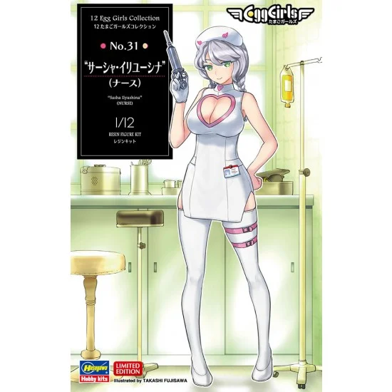Hasegawa 52336 1/12 Egg Girls Collection No.31 "Sasha Ilyushina"(Nurse) Height: 141mm [SP536] - Model Figures