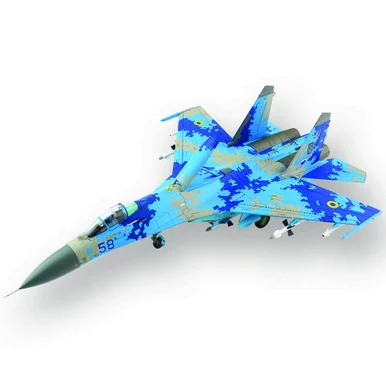 Su-27 Flanker B 1/72 Die Cast Model - HA6015 Ukrainian Air Force, Feb 2022