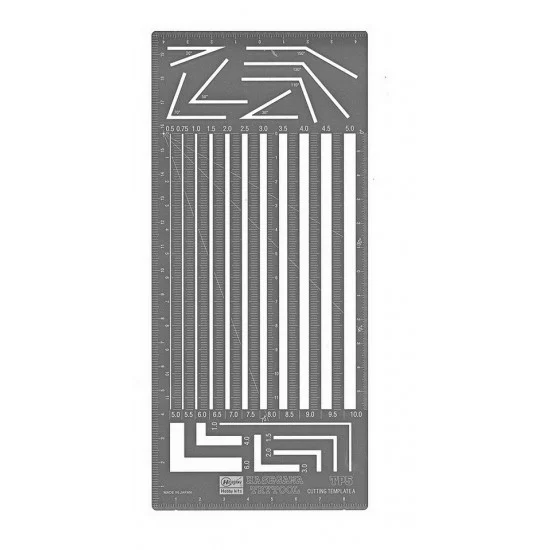 Hasegawa 71105 TP-5 Cutting Template #A (90mm x 200mm)
