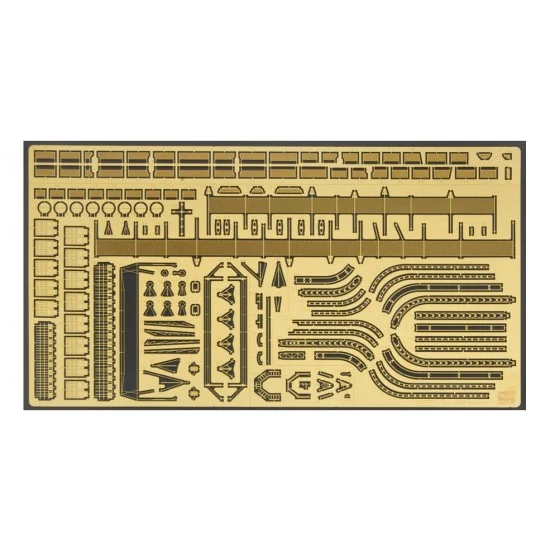 Hasegawa 72127 1/350 IJN Aircraft Carrier Akagi Detail Up Etching Parts Basic B - Model Ships & Boats