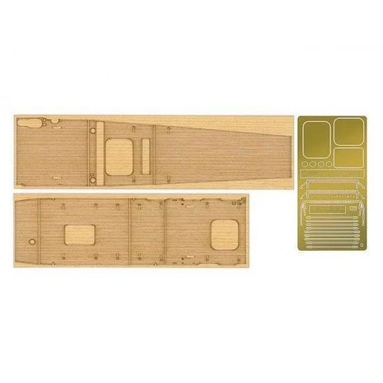 Hasegawa 72152 1/700 (QG52) Japanese Akagi Carrier Wooden Deck for 49227 - Model Ships & Boats