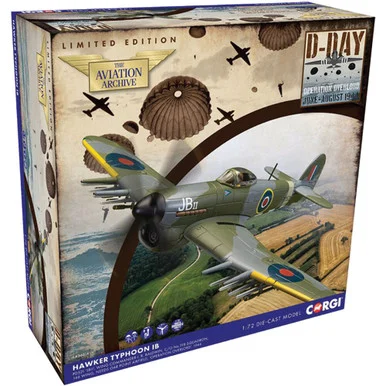 Hawker Typhoon 1/72 Die Cast Model - AA36514 John Robert Baldwin, RAF, 1944