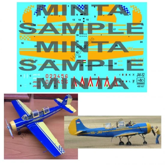 HAD Models 48167 Decals for 1/48 JAK -52 Vari Gyula & HAF Signs