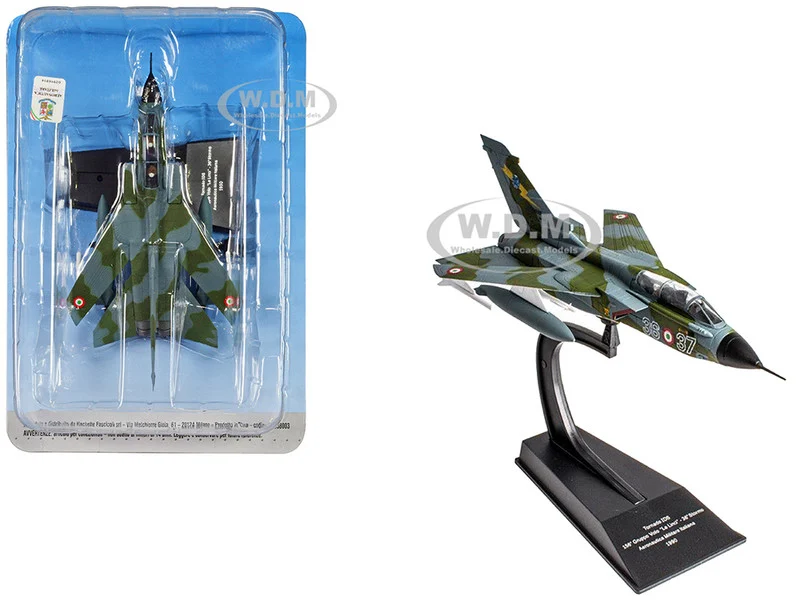 Panavia Tornado IDS Aircraft "156 Gruppo 'Le Linci' 36 Stormo" (1990) Aeronautica Militare Italiana (Italian Air Force) 1/100 Diecast Model by Hachette Collections - Military Models