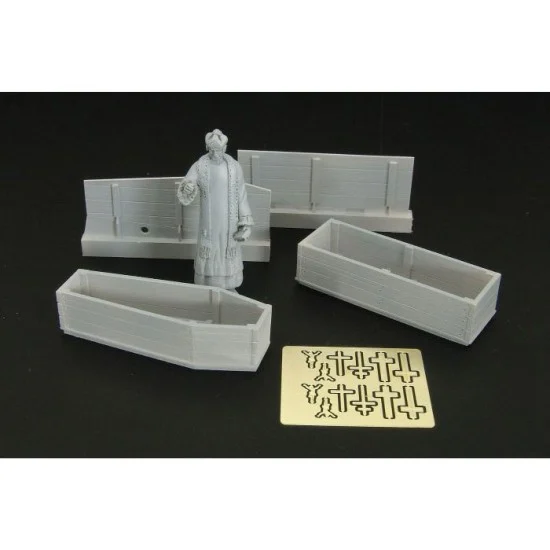 Hauler HLF48006 1/48 Priest w/Coffins - Model Figures