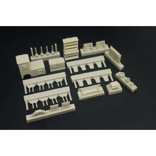 Hauler HLH72147 1/72 Kitchen Furniture Resin set - Scenics & Diorama
