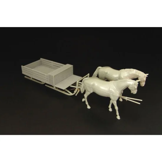 Hauler HLM35004 1/35 German Horse Towed Sleigh HS-3 Schlitten 500kg