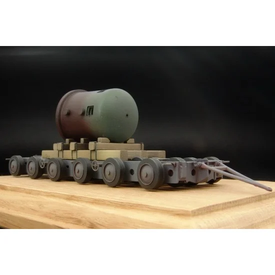 Hauler HLP72011 1/72 Culemeyer 80ton With Armored Cupola Heavy Trailer - Military Vehicles & Tanks