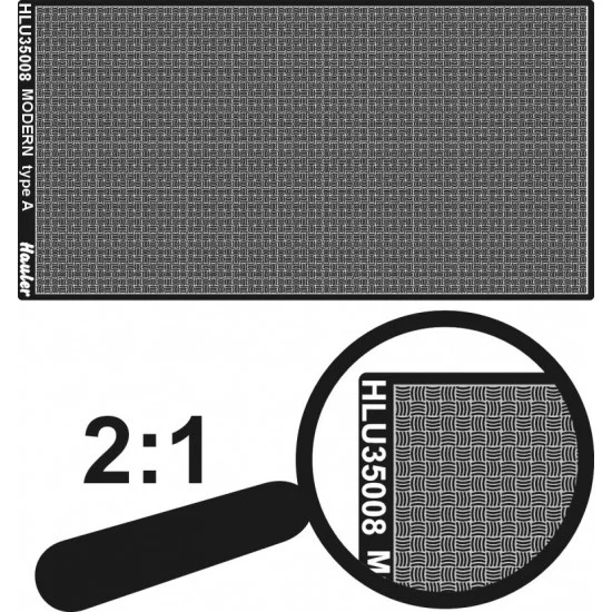 Hauler HLU35008 1/35 Engraved Plate-Modern A Type (PE total dim. 100x50mm)