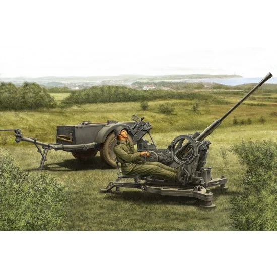 Hobby Boss 80148 1/35 2cm Flak38 Late Version with Sd.Ah.51 Trailer - Military Vehicles & Tanks