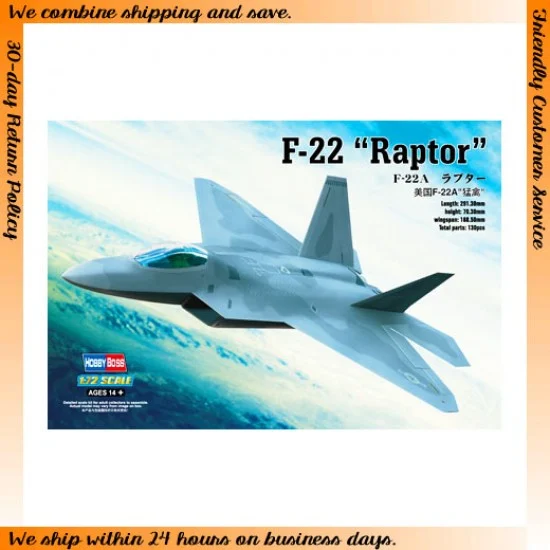 Hobby Boss 80210 1/72 US F-22A "Raptor"