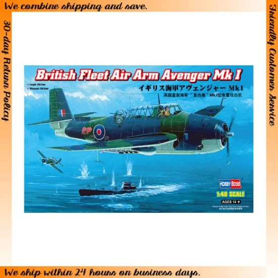 Hobby Boss 80331 1/48 British Fleet Air Arm Avenger Mk.I - Model Planes