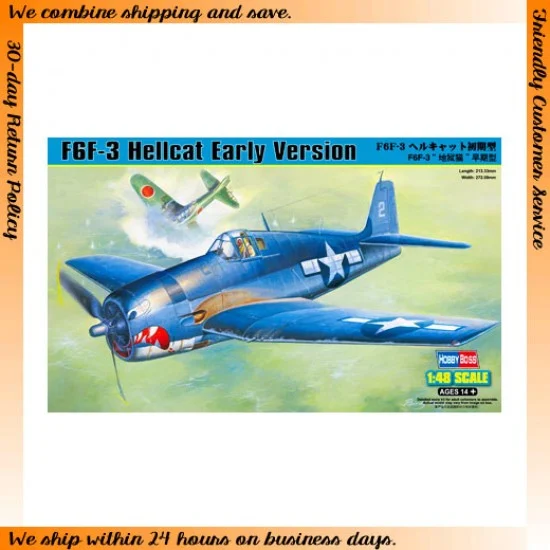 Hobby Boss 80338 1/48 Grumman F6F-3 Hellcat Early Version