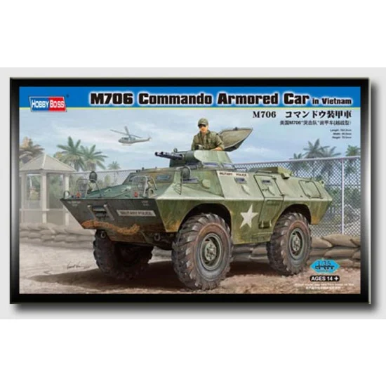 Hobby Boss 82418 1/35 M706 Commando Armoured Car in Vietnam - Military Vehicles & Tanks
