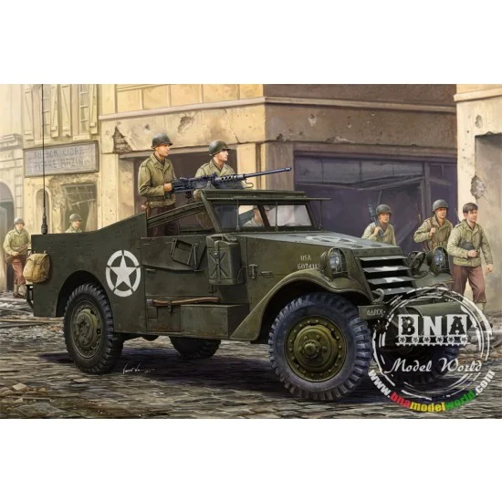 Hobby Boss 82452 1/35 US M3A1 White Scout Car [Late production] - Military Vehicles & Tanks