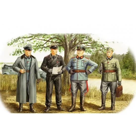 Hobby Boss 84406 1/35 German Officer (4 figures) - Model Figures