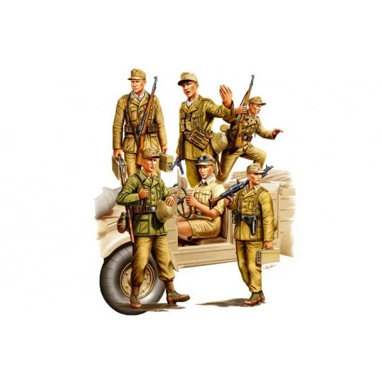 Hobby Boss 84410 1/35 German Africa Corps (6 figures) - Model Figures