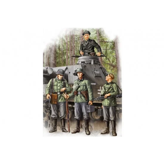 Hobby Boss 84413 1/35 German Early Infantry Set Vol.1 (4 figures) - Model Figures